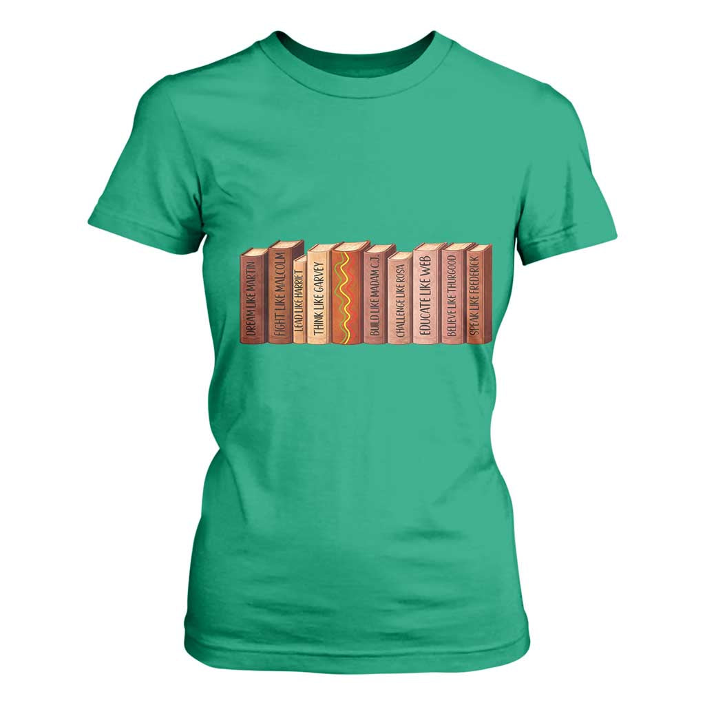 African American Teachers Gift T Shirt For Women Black History Leaders Book TS12 Irish Green Print Your Wear
