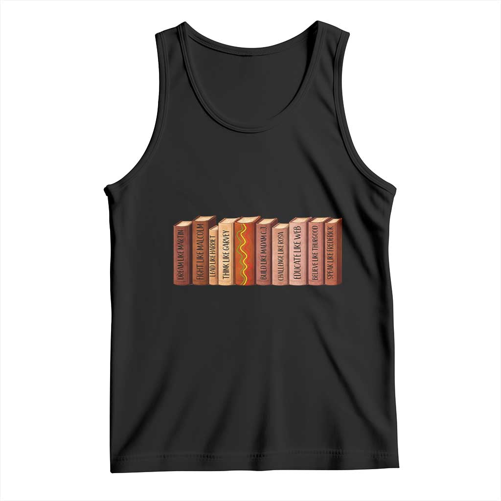 African American Teachers Gift Tank Top Black History Leaders Book TS12 Black Print Your Wear