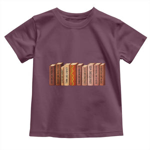 African American Teachers Gift Toddler T Shirt Black History Leaders Book TS12 Maroon Print Your Wear