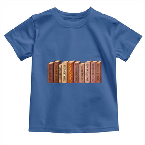 African American Teachers Gift Toddler T Shirt Black History Leaders Book TS12 Royal Blue Print Your Wear