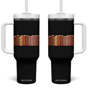 African American Teachers Gift Tumbler With Handle Black History Leaders Book TS12 One Size: 40 oz Black Print Your Wear