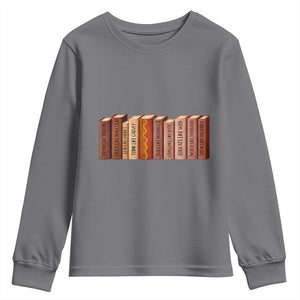 African American Teachers Gift Youth Sweatshirt Black History Leaders Book TS12 Charcoal Print Your Wear