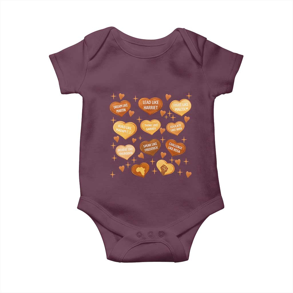 Black History Leaders Baby Onesie African American Teachers Pride TS12 Maroon Print Your Wear