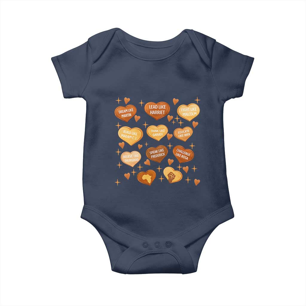 Black History Leaders Baby Onesie African American Teachers Pride TS12 Navy Print Your Wear