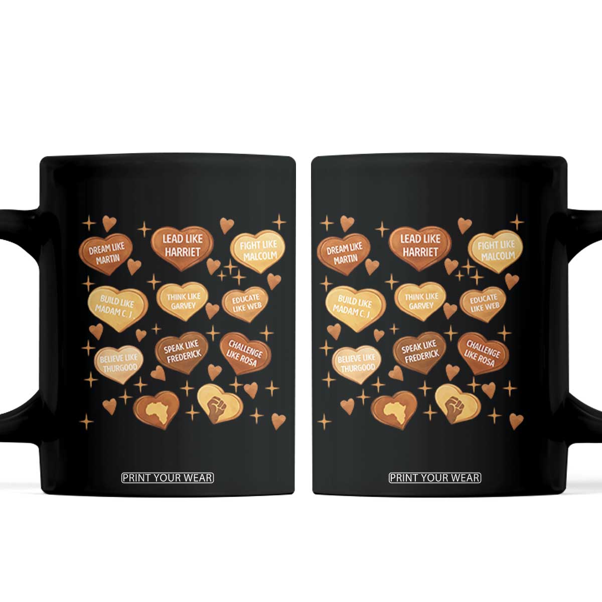 Black History Leaders Coffee Mug African American Teachers Pride TS12 Black Print Your Wear