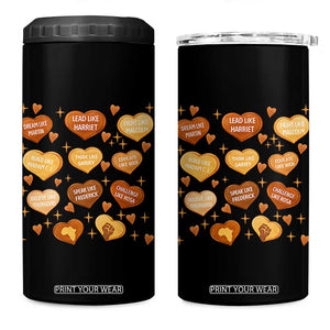 Black History Leaders 4 in 1 Can Cooler Tumbler African American Teachers Pride TS12 One Size: 16 oz Black Print Your Wear