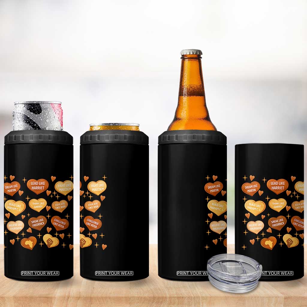 Black History Leaders 4 in 1 Can Cooler Tumbler African American Teachers Pride TS12 Print Your Wear