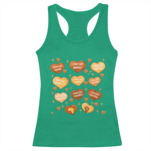 Black History Leaders Racerback Tank Top African American Teachers Pride TS12 Irish Green Print Your Wear