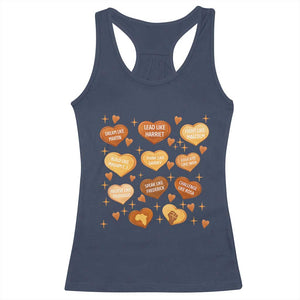 Black History Leaders Racerback Tank Top African American Teachers Pride TS12 Navy Print Your Wear