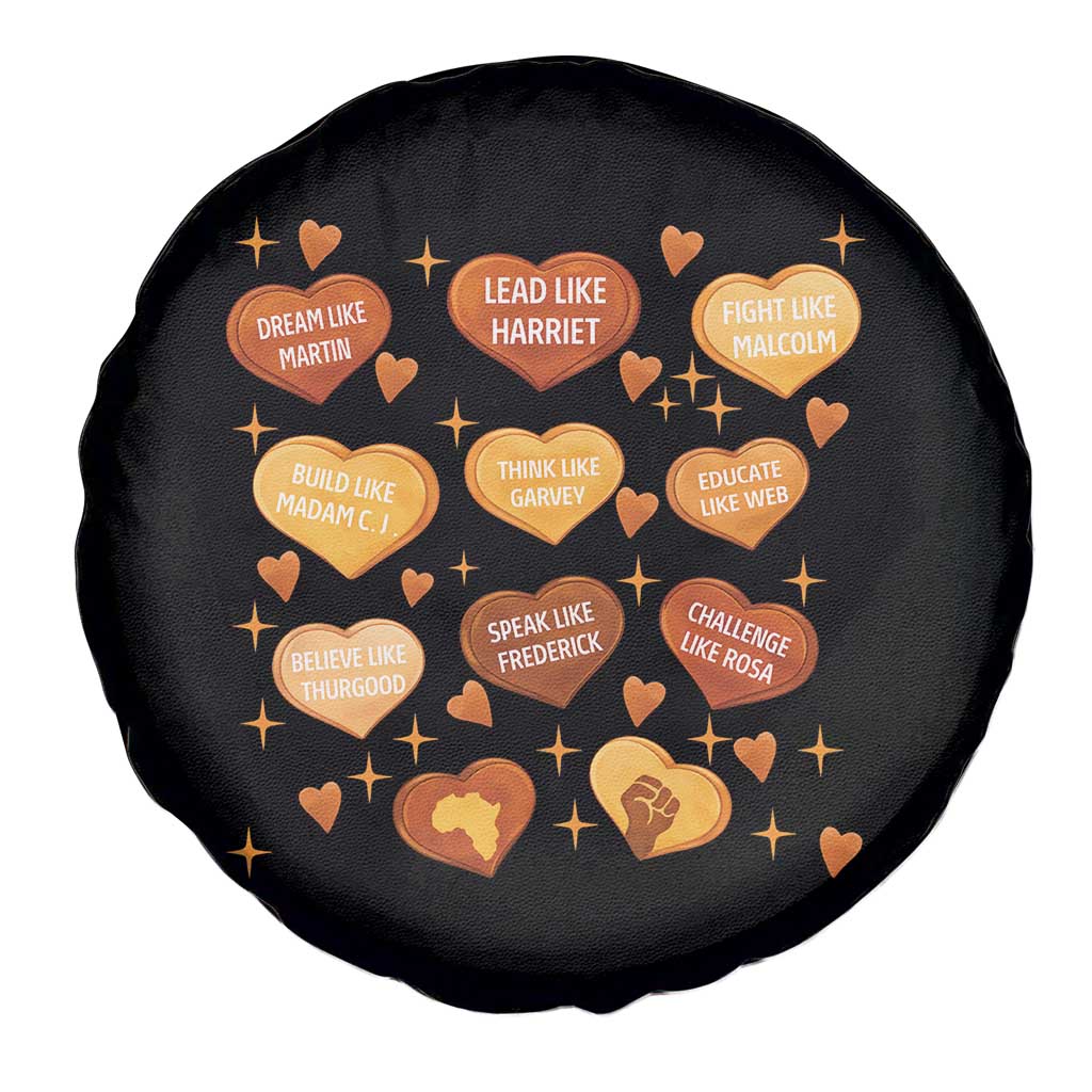 Black History Leaders Spare Tire Cover African American Teachers Pride TS12 Print Your Wear