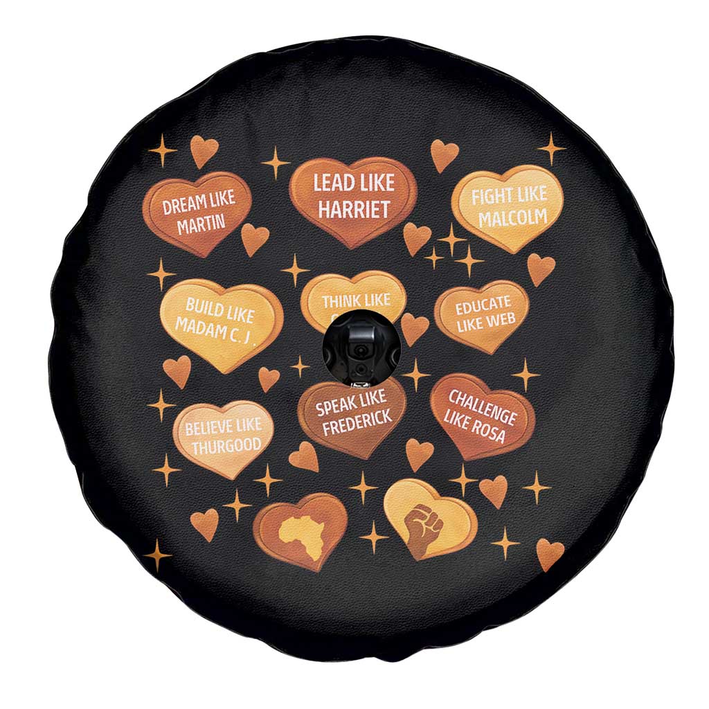 Black History Leaders Spare Tire Cover African American Teachers Pride TS12 Print Your Wear
