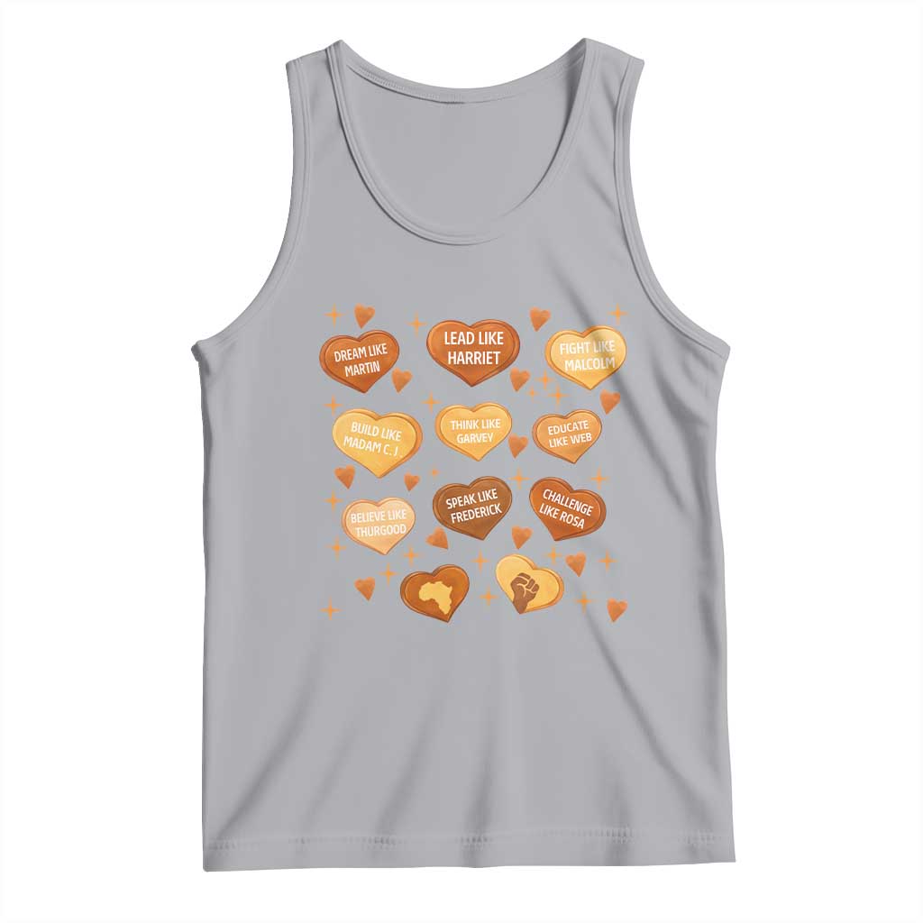 Black History Leaders Tank Top African American Teachers Pride TS12 Athletic Heather Print Your Wear