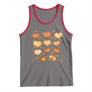 Black History Leaders Tank Top African American Teachers Pride TS12 Deep Heather Red Print Your Wear