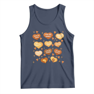 Black History Leaders Tank Top African American Teachers Pride TS12 Navy Print Your Wear