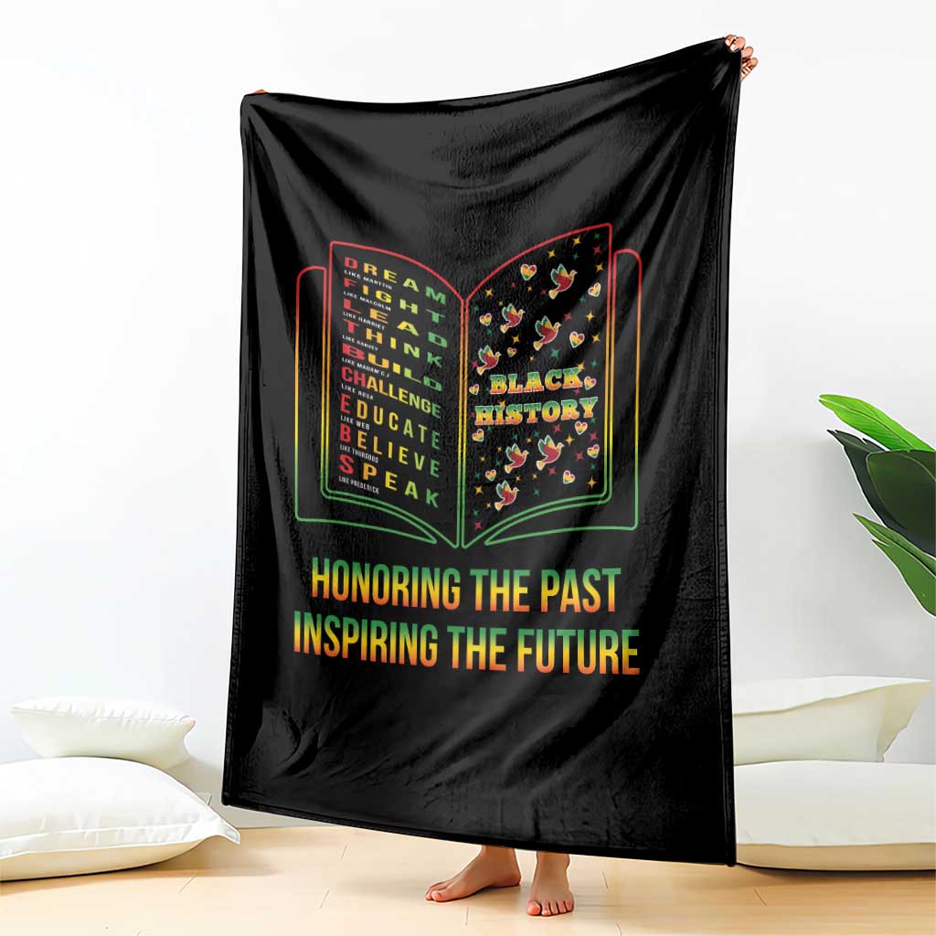 Black History Leaders Book Throw Blanket African American History For Teachers TS12 Print Your Wear