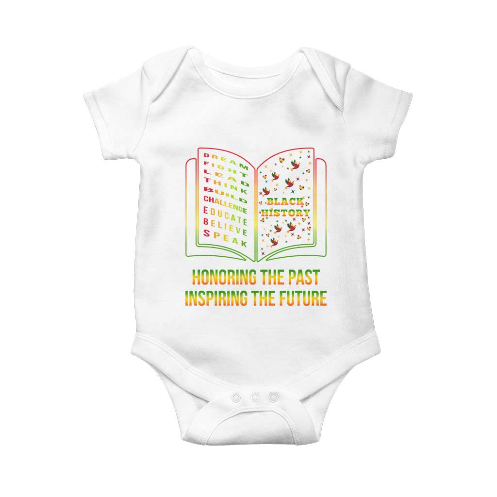 Black History Leaders Book Baby Onesie African American History For Teachers TS12 White Print Your Wear