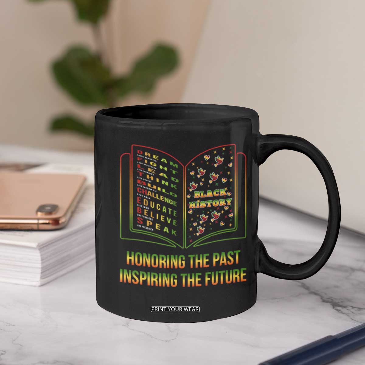 Black History Leaders Book Coffee Mug African American History For Teachers TS12 Print Your Wear