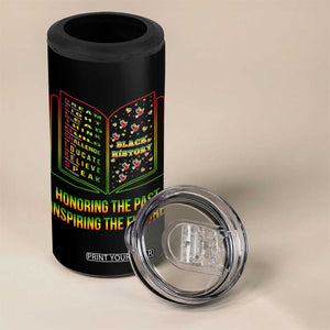 Black History Leaders Book 4 in 1 Can Cooler Tumbler African American History For Teachers TS12 Print Your Wear