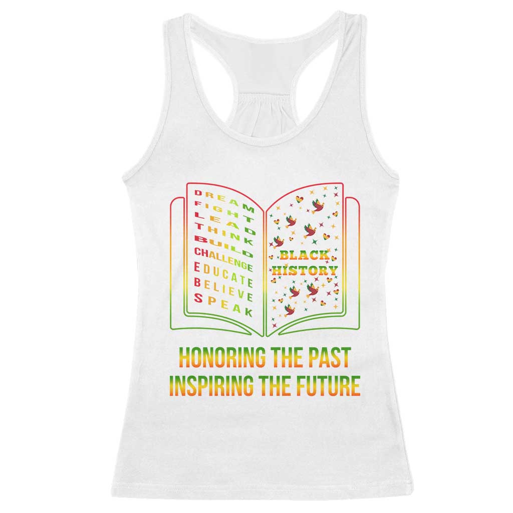 Black History Leaders Book Racerback Tank Top African American History For Teachers TS12 White Print Your Wear