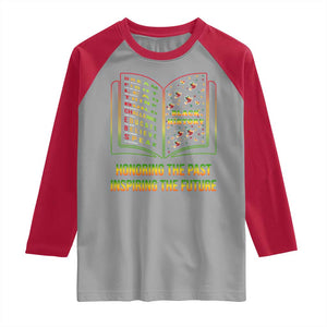 Black History Leaders Book Raglan Shirt African American History For Teachers TS12 Sport Gray Red Print Your Wear