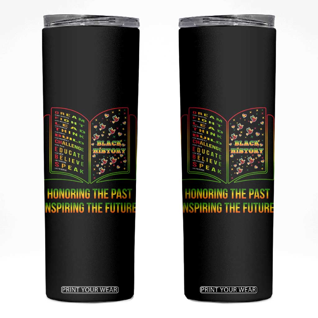 Black History Leaders Book Skinny Tumbler African American History For Teachers TS12 Black Print Your Wear