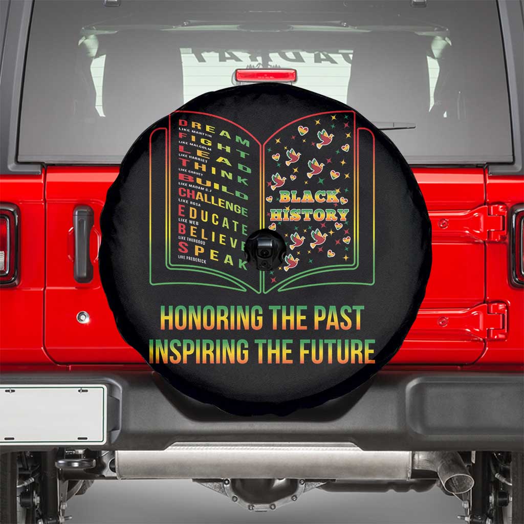 Black History Leaders Book Spare Tire Cover African American History For Teachers TS12 Black Print Your Wear