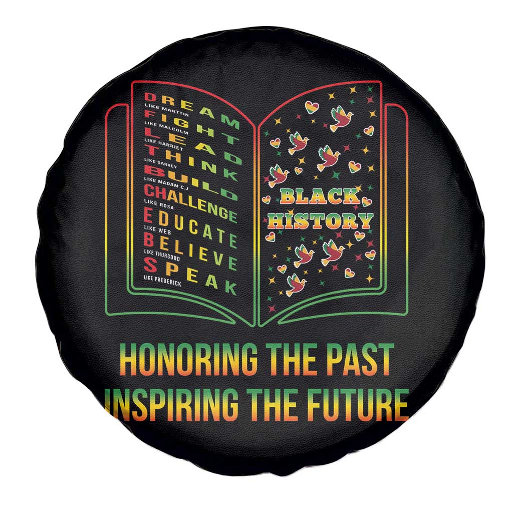 Black History Leaders Book Spare Tire Cover African American History For Teachers TS12 Print Your Wear