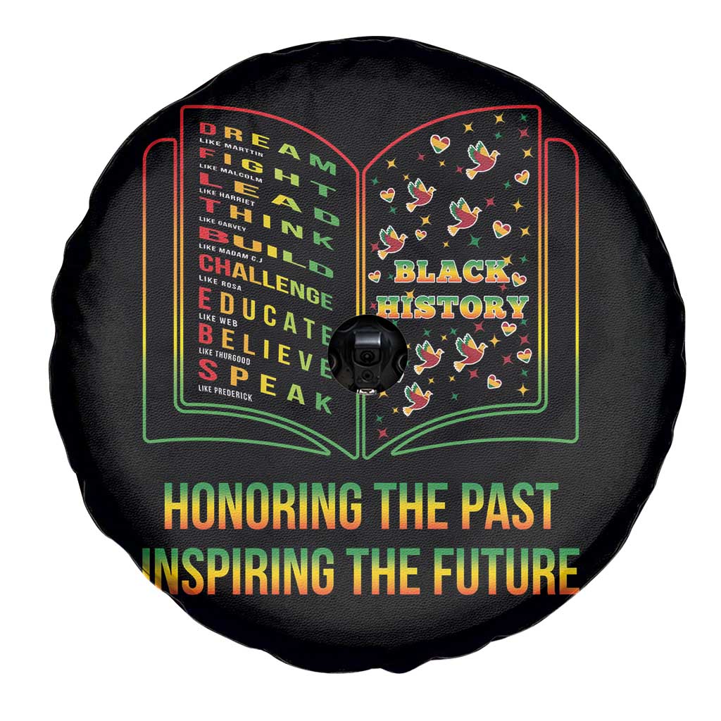 Black History Leaders Book Spare Tire Cover African American History For Teachers TS12 Print Your Wear