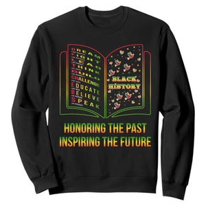 Black History Leaders Book Sweatshirt African American History For Teachers TS12 Black Print Your Wear