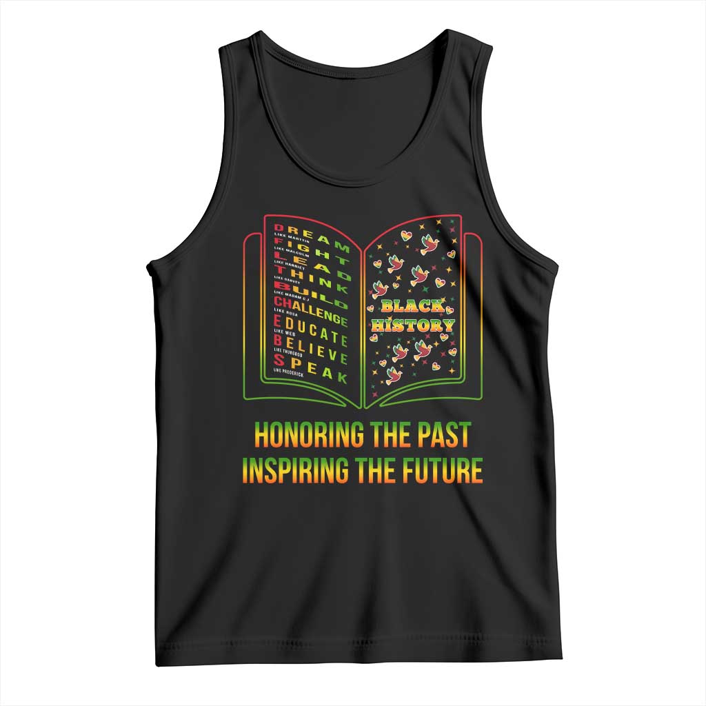 Black History Leaders Book Tank Top African American History For Teachers TS12 Black Print Your Wear