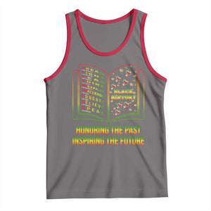 Black History Leaders Book Tank Top African American History For Teachers TS12 Deep Heather Red Print Your Wear