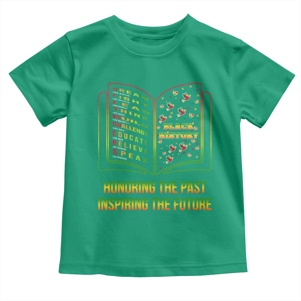 Black History Leaders Book Toddler T Shirt African American History For Teachers TS12 Irish Green Print Your Wear