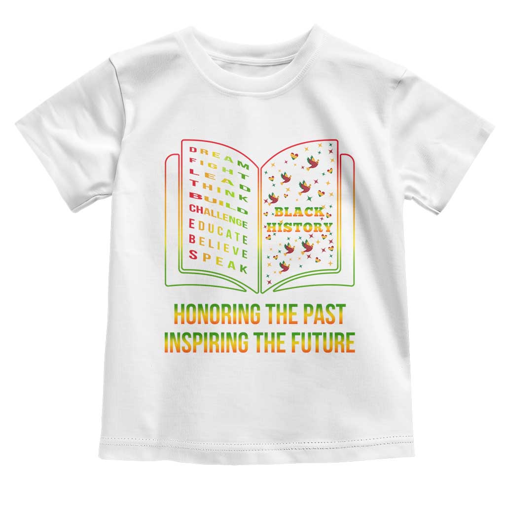 Black History Leaders Book Toddler T Shirt African American History For Teachers TS12 White Print Your Wear