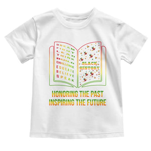 Black History Leaders Book Toddler T Shirt African American History For Teachers TS12 White Print Your Wear