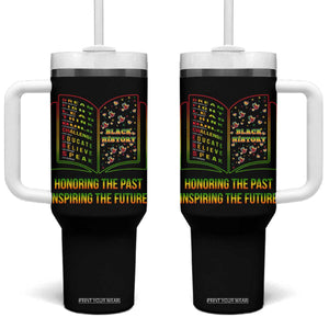 Black History Leaders Book Tumbler With Handle African American History For Teachers TS12 One Size: 40 oz Black Print Your Wear