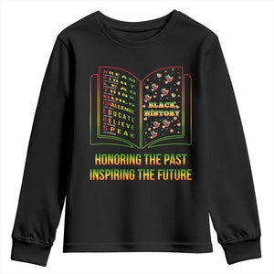 Black History Leaders Book Youth Sweatshirt African American History For Teachers TS12 Black Print Your Wear