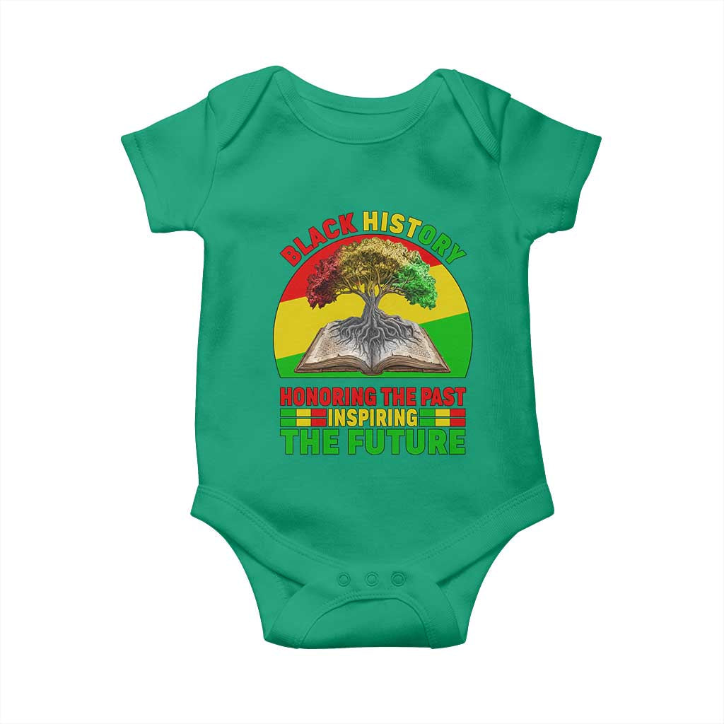 Black History Honoring The Past Inspiring The Future Baby Onesie African American Pride TS12 Irish Green Print Your Wear