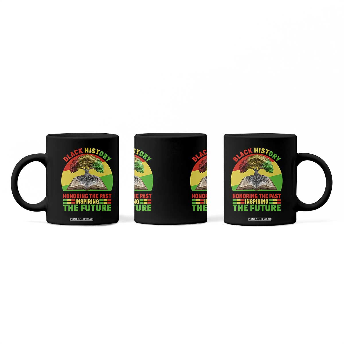 Black History Honoring The Past Inspiring The Future Coffee Mug African American Pride TS12 Print Your Wear