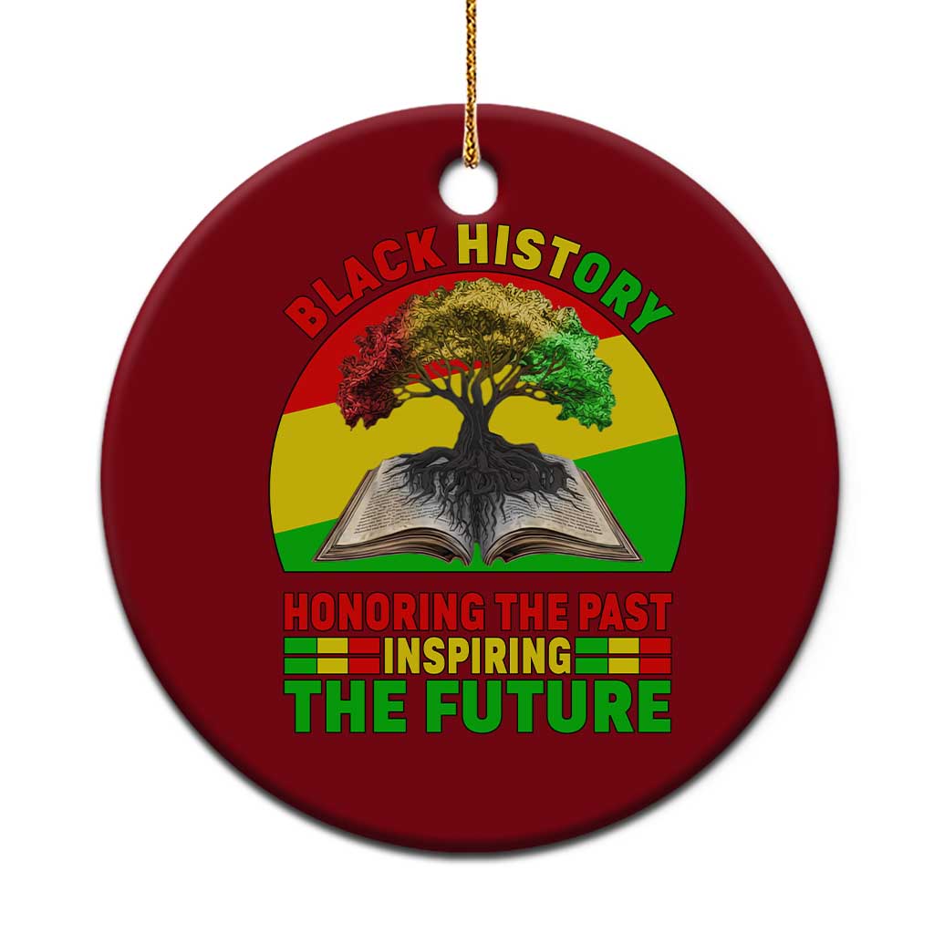 Black History Honoring The Past Inspiring The Future Ceramic Ornament African American Pride TS12 1pc Red Print Your Wear