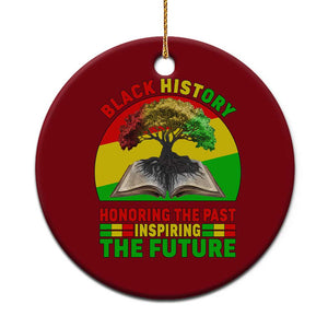Black History Honoring The Past Inspiring The Future Ceramic Ornament African American Pride TS12 1pc Red Print Your Wear