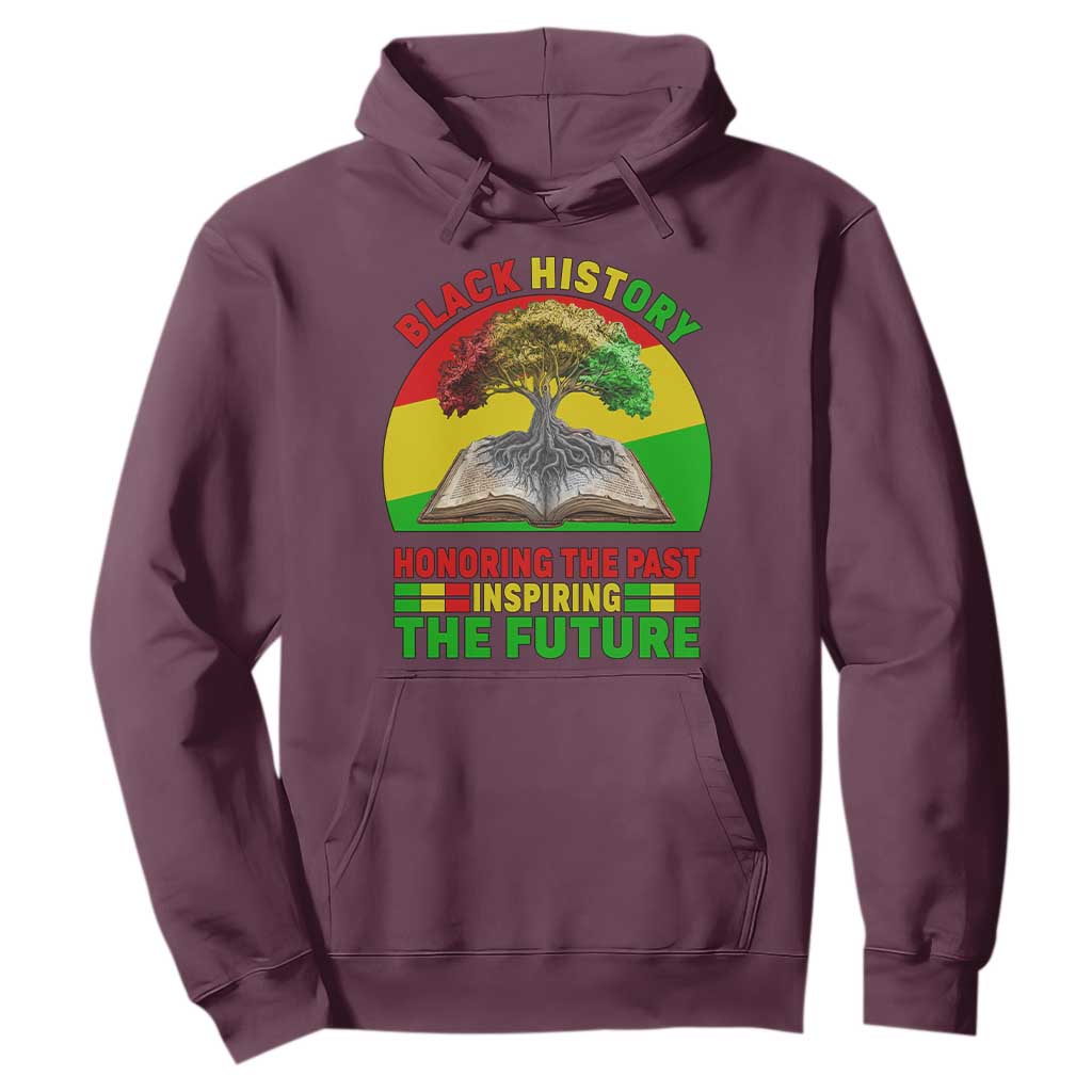 Black History Honoring The Past Inspiring The Future Hoodie African American Pride TS12 Maroon Print Your Wear