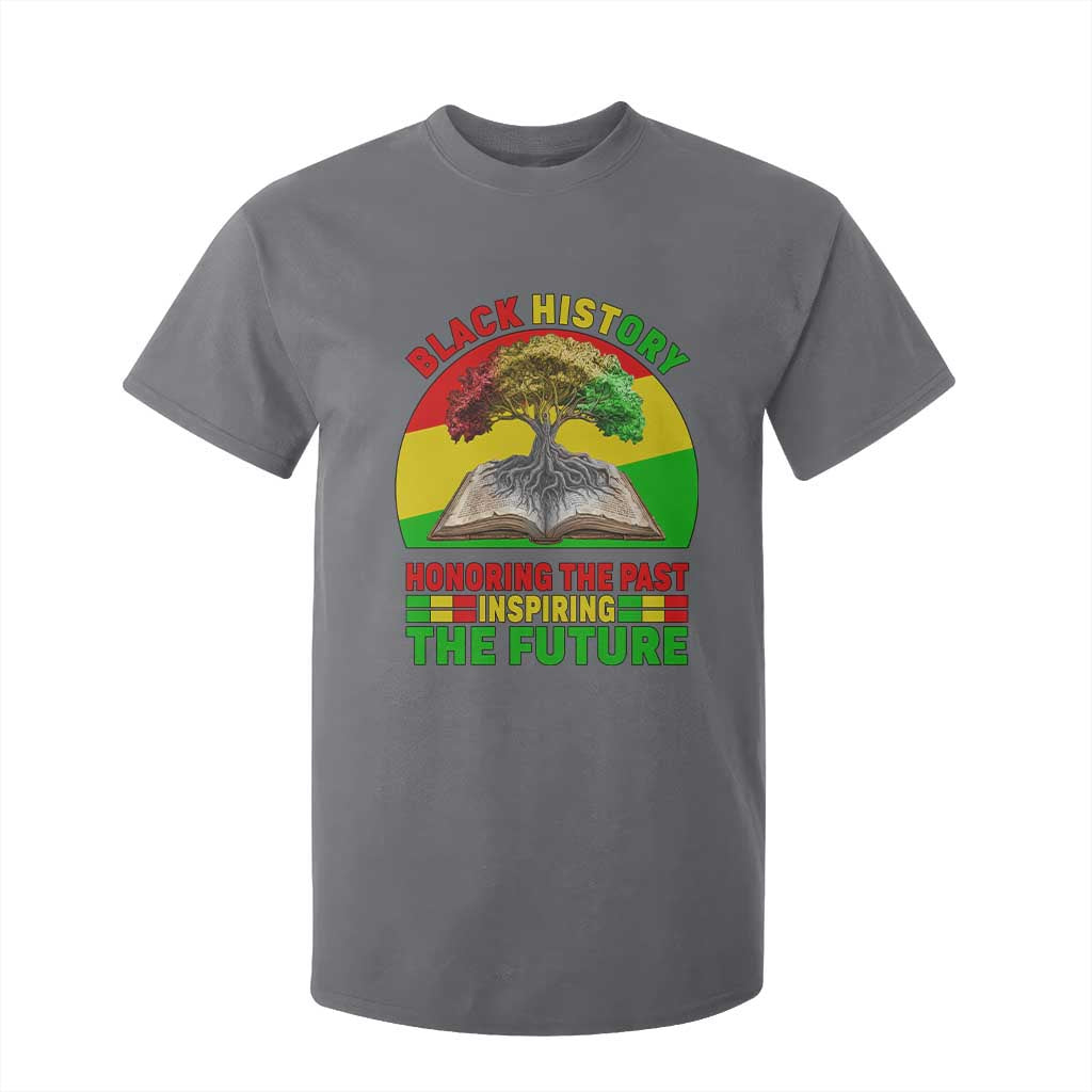 Black History Honoring The Past Inspiring The Future T Shirt For Kid African American Pride TS12 Charcoal Print Your Wear