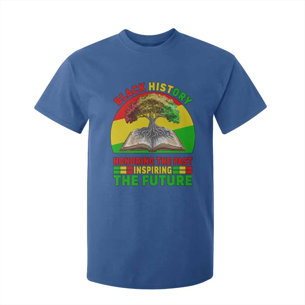 Black History Honoring The Past Inspiring The Future T Shirt For Kid African American Pride TS12 Royal Blue Print Your Wear