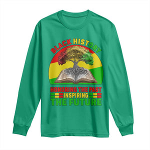Black History Honoring The Past Inspiring The Future Long Sleeve Shirt African American Pride TS12 Irish Green Print Your Wear