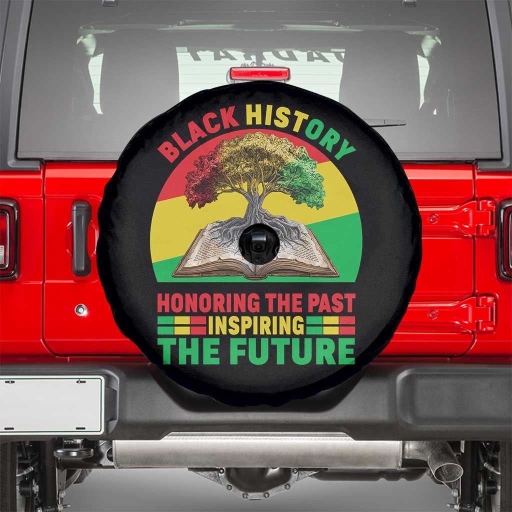 Black History Honoring The Past Inspiring The Future Spare Tire Cover African American Pride TS12 Black Print Your Wear