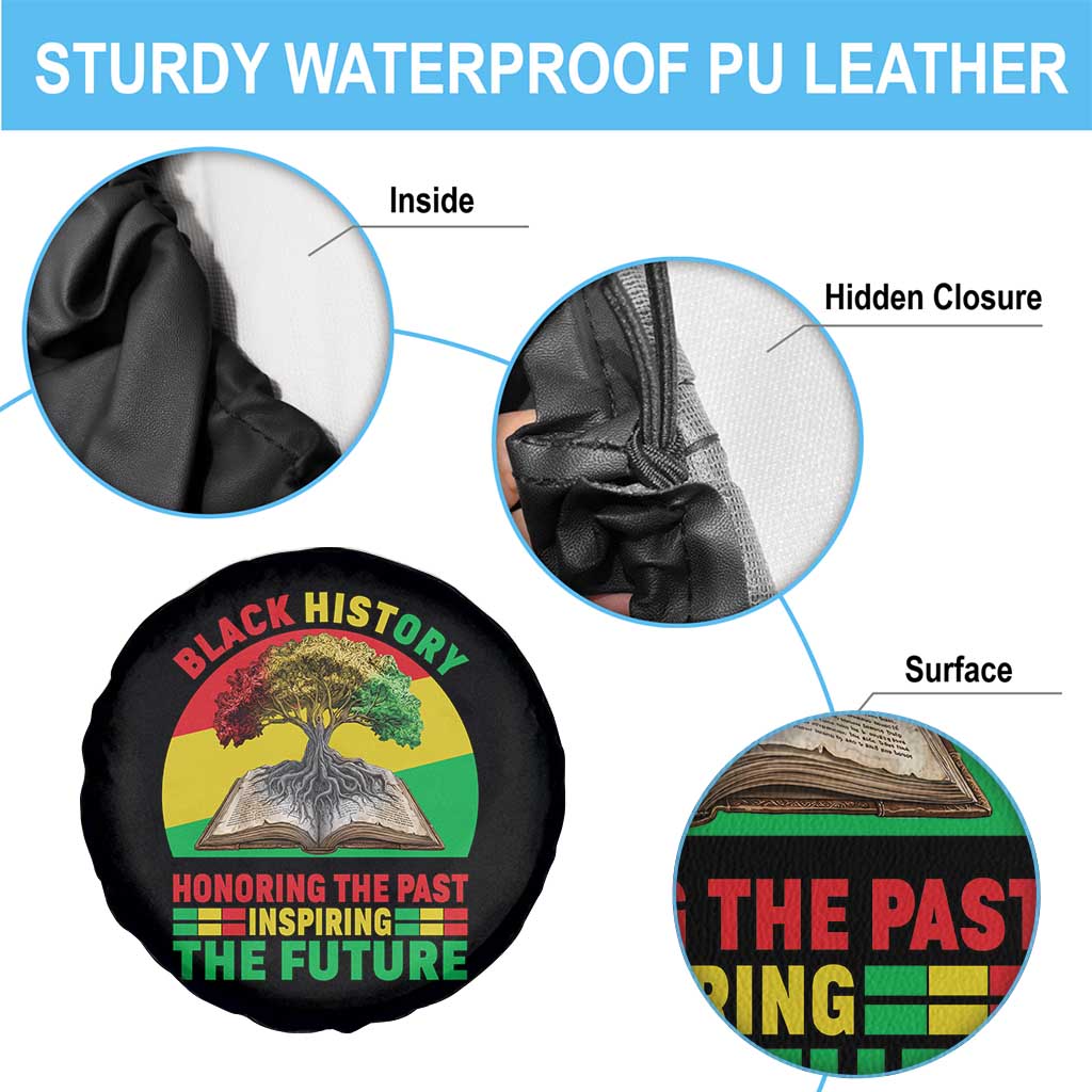 Black History Honoring The Past Inspiring The Future Spare Tire Cover African American Pride TS12 Print Your Wear