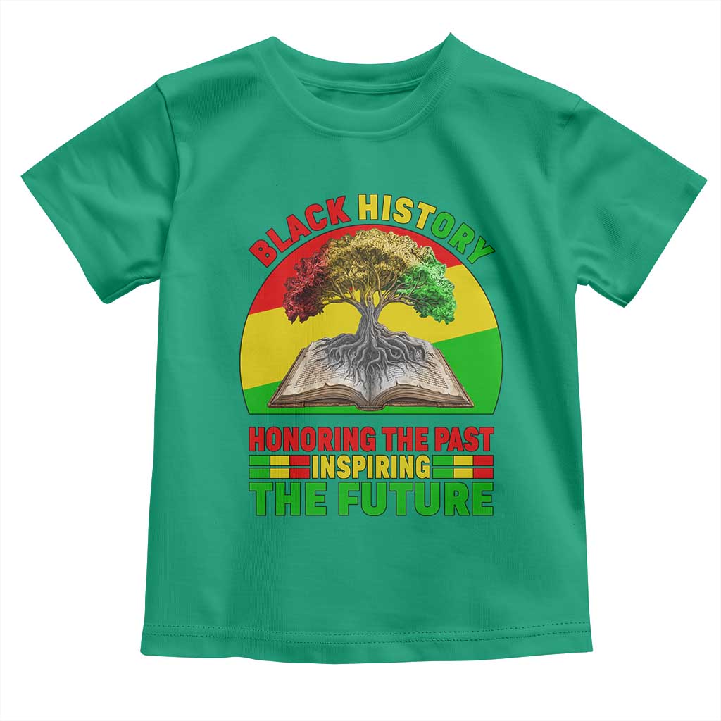 Black History Honoring The Past Inspiring The Future Toddler T Shirt African American Pride TS12 Irish Green Print Your Wear
