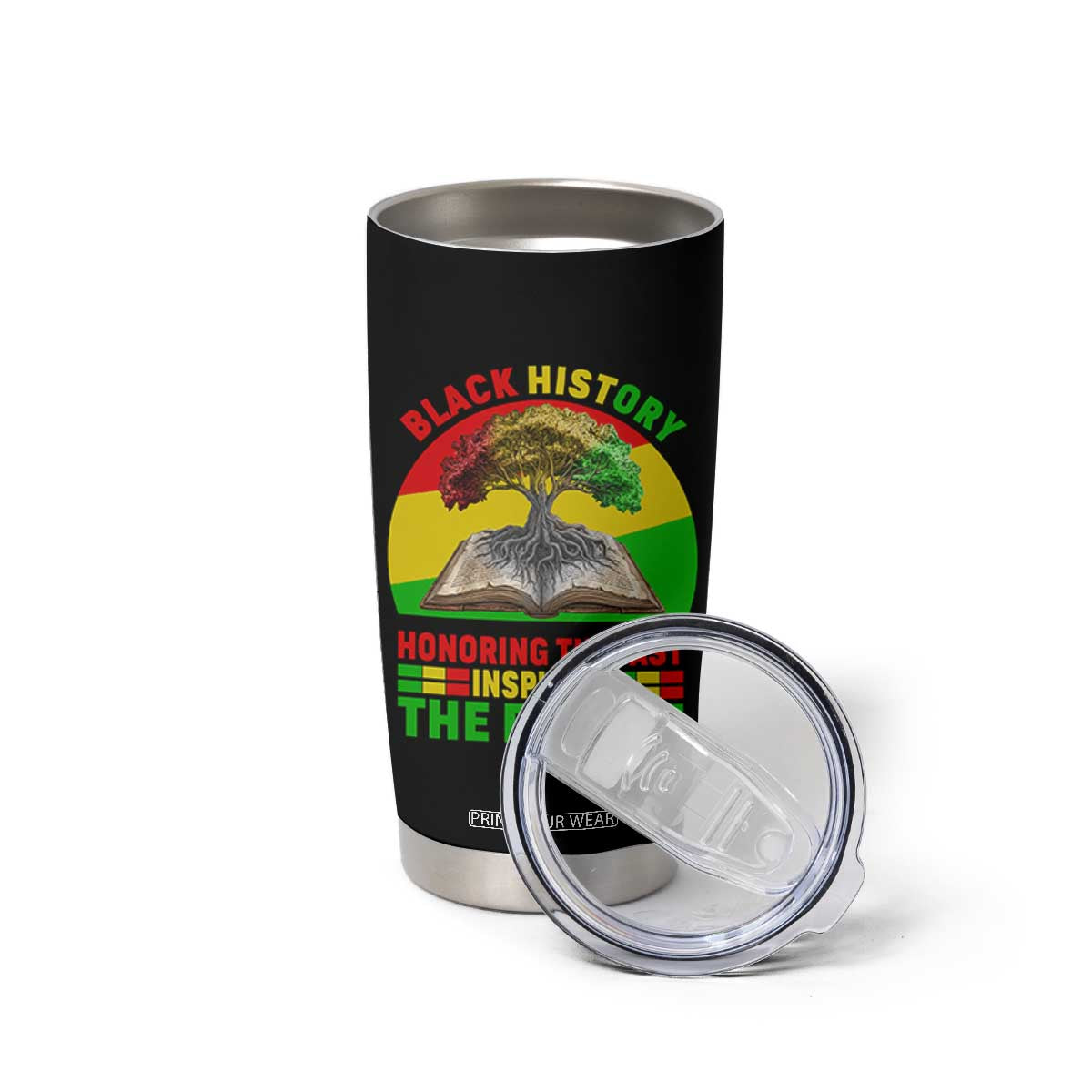 Black History Honoring The Past Inspiring The Future Tumbler Cup African American Pride TS12 Print Your Wear