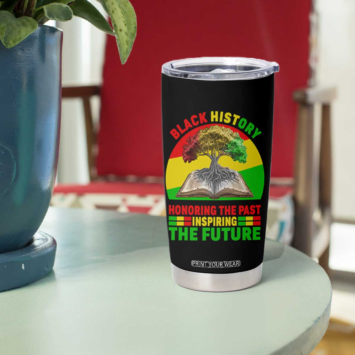 Black History Honoring The Past Inspiring The Future Tumbler Cup African American Pride TS12 Print Your Wear