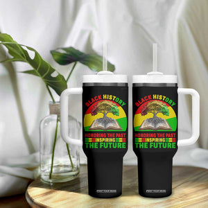 Black History Honoring The Past Inspiring The Future Tumbler With Handle African American Pride TS12 Print Your Wear